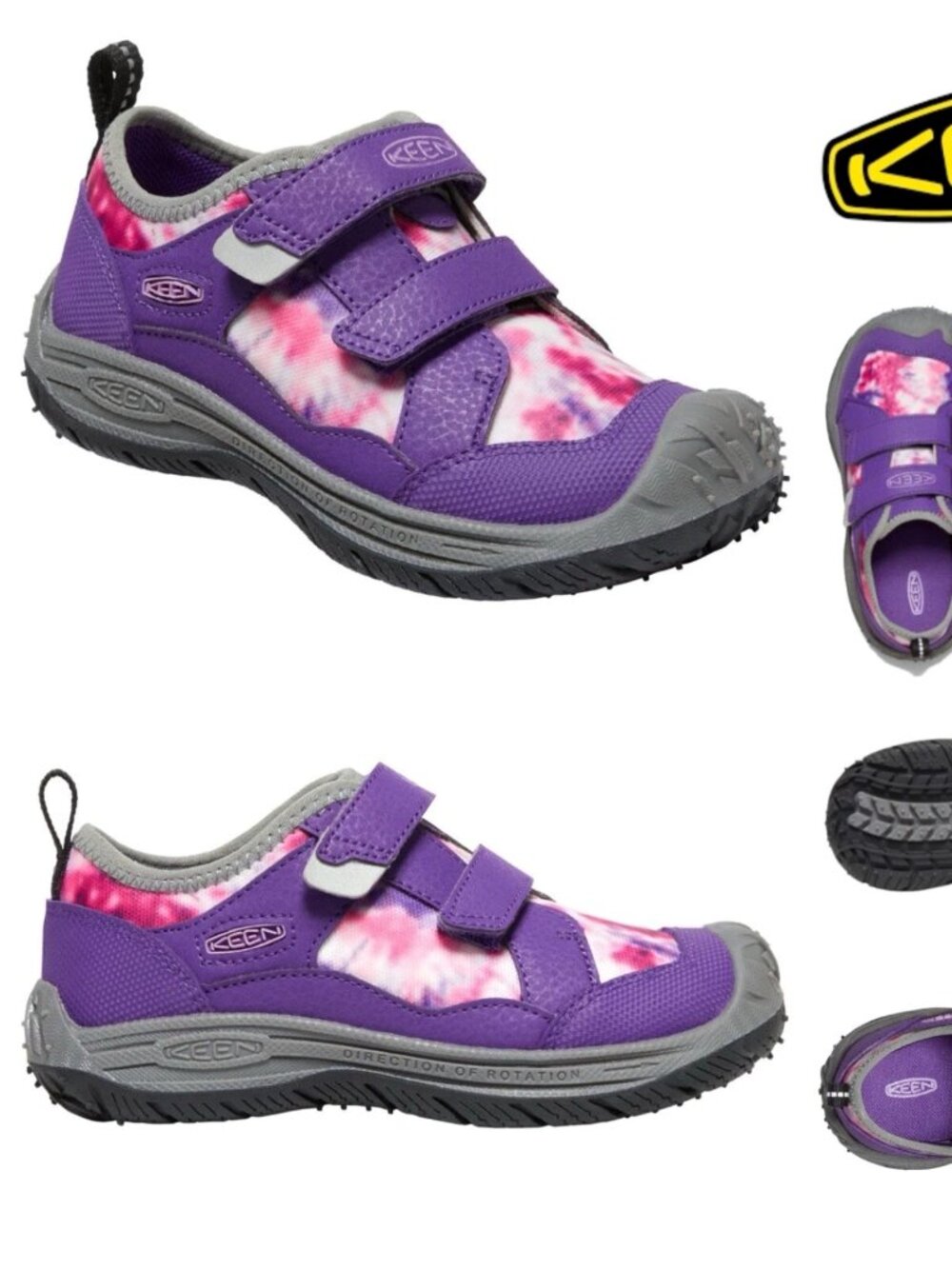 NEW Tillandsia Purple & Pink Speed Hound Sneakers KEEN US Youth sz 4